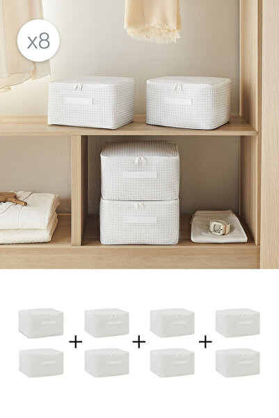 Homewave 8 τεμάχια Μικρού μεγέθους Γκρι Ποτικάρε Θήκη οργάνωσης βαλίτσας 30x2...