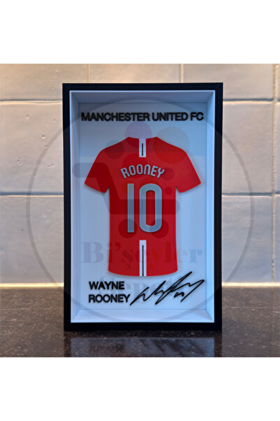Bi'şeyler Sepeti Wayne Rooney - Manchester United - Forma İmzalı Çerçeve Hedi...