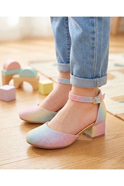 Surpie Shoes Παιδικά παπούτσια με τακούνι, Πολύχρωμα παπούτσια με τακούνι για...