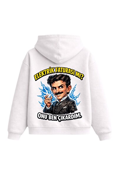 Rabona Fashion Is It an Electricity Bill? – Tesla Mizahi Printed Sweatshirt /...