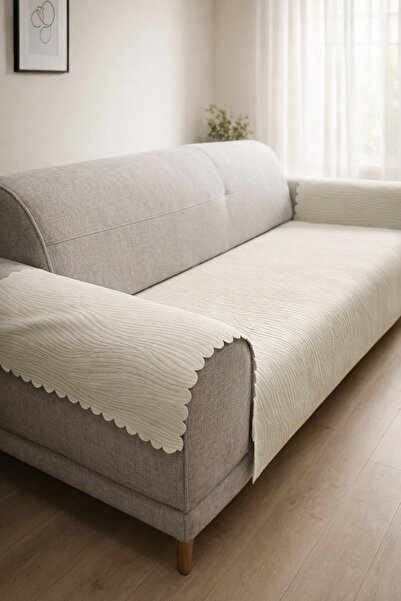 Decomia Home FLOVA Ανάγλυφο Μαλακό Κάλυμμα Καθίσματος Πολλαπλών Χρήσεων με Αν...