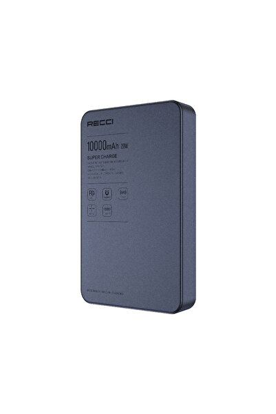 Recci RPB-W36 Ultra İnce PD 20W Hızlı Şarj Özellikli Wireless Powerbank 15W 1...
