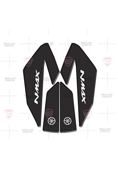 Redline Grafik Redlinegrafik Nmax Uyumlu Karbon Grenaj Koruma Sticker seti Ka...