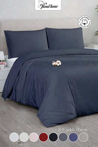 Double 100% Cotton Satin Duvet Cover Set | Premium Series | 8 Color Options (200x220)