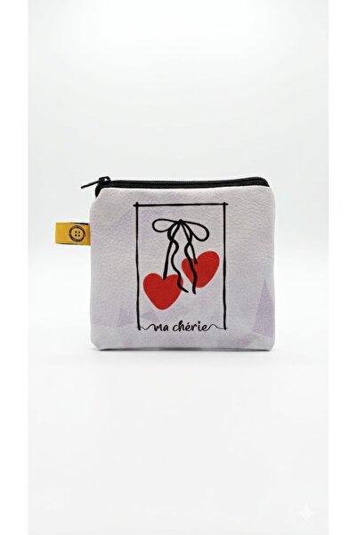 PALTO TASARIM Πορτοφόλι για κέρματα με σχέδιο κορδέλας και κεράσια