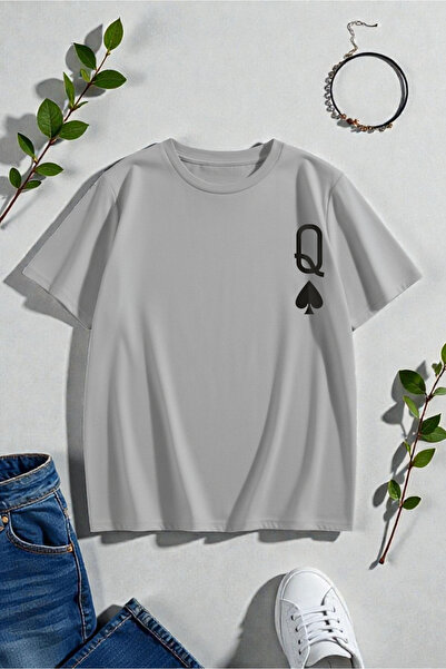 uyguntarz Tricou unisex cu design imprimat Q Maça Kızı