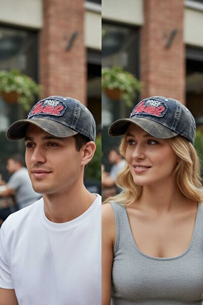 Aware Time Unisex Özle Washed Denim Cap Hat