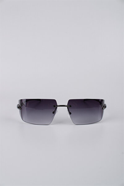 Max Polo Smoked Rectangular Rimless Unisex Sunglasses Gg25Mp3409R02