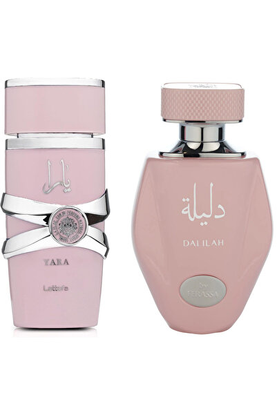 lattafa مجموعة عطور يارا + فيراسا داليلاه، عطر حلو بنكهة الفانيليا والفواكه، ...