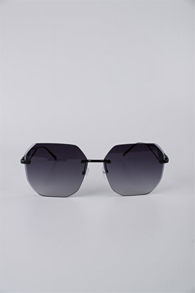 Max Polo Geometric Rimless Black Metal Women's Sunglasses Gg25Mp3407R01