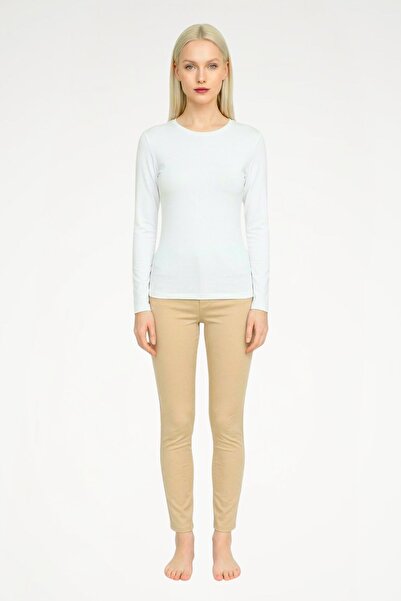 Newteam Women's Modal Long Sleeve Zero Neckline Bodysuit |   Soft, Flexible &...