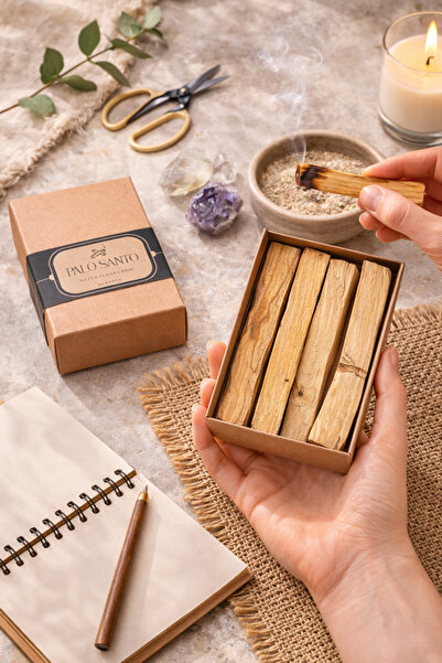memyap Palo Santo Doğal Tütsü Çubuğu 40 gr – %100 Doğal Aromatik Ahşap (3-4 Adet)