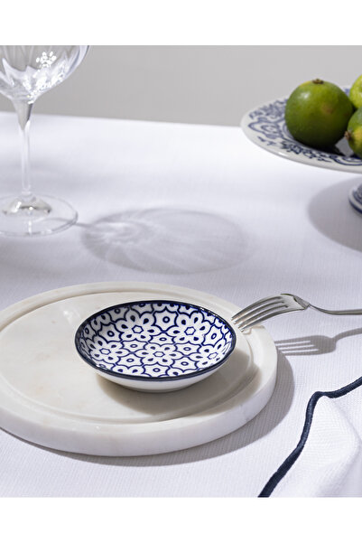 Madame Coco Reve Bleu Lucida Mini Plate - 9 cm - Blue/White
