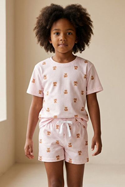 Katia&Bony Παιδικό σετ πιτζάμες με σχέδιο Teddy και σορτς