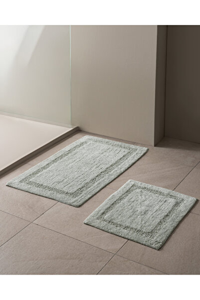 Madame Coco Βαμβακερό χαλάκι μπάνιου Zéphyr 2 τεμαχίων - Ανοιχτό πράσινο