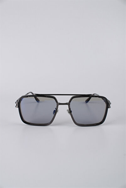 Max Polo Unisex Smoked Framed Square Metal Sunglasses Gg25Mp3415R02