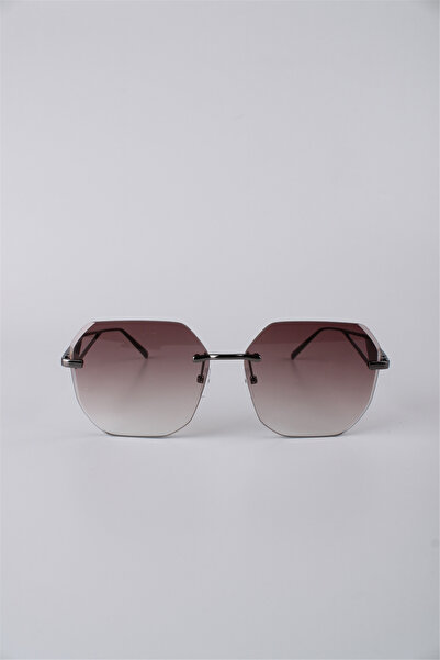 Max Polo Smoked Frame Geometric Gradient Glass Women's Sunglasses Gg25Mp3407R03