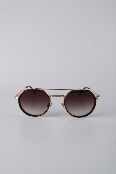 Max Polo Unisex Round Metal Frame Gradient Glass Sunglasses Gg25Mp2932R05