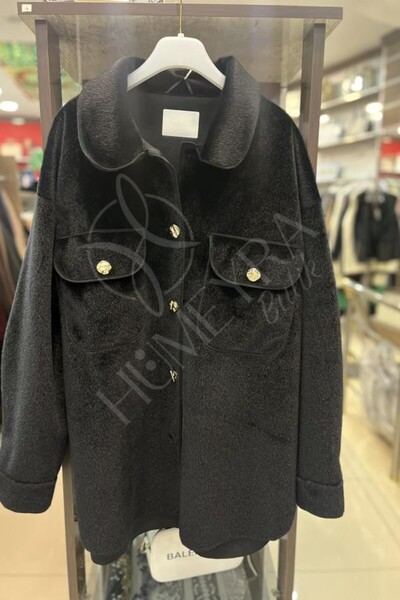 HUMEYRA Pocket and Button Detailed Jacket