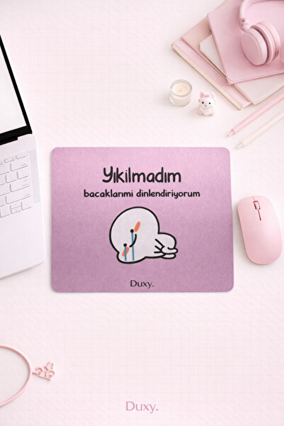 Duxy Χαριτωμένο mouse pad με σχέδια, 23x19 εκ., αντιολισθητική βάση, άνετο κα...