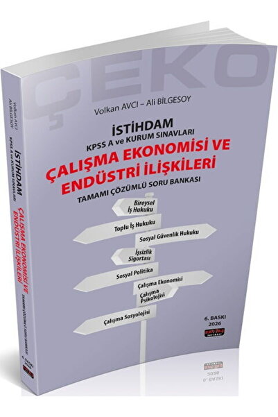 Savaş Yayınevi Savaş Yayınları 2026 İstihdam ÇEKO Çalışma Ekonomisi ve Endüst...
