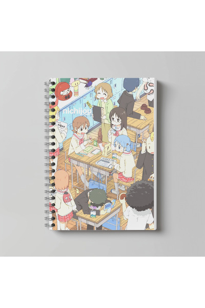 nihonwosekai Nichijou Anime Caiet cu spirală format A4, 60 de foi