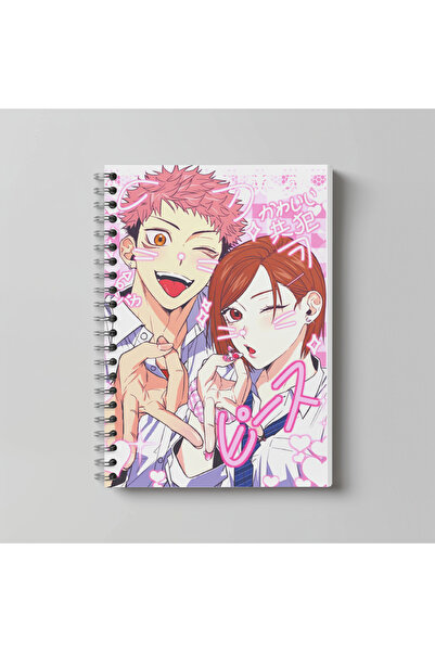 nihonwosekai Jujutsu Kaisen Anime Caiet cu spirală format A4, 60 de foi
