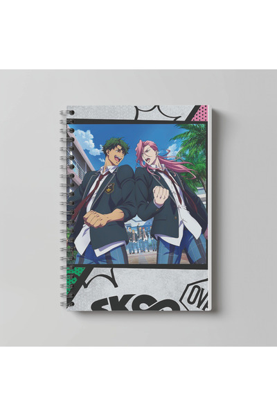 nihonwosekai SK8 The Infinity Anime Caiet A4 cu spirală pentru băieți, 60 de foi