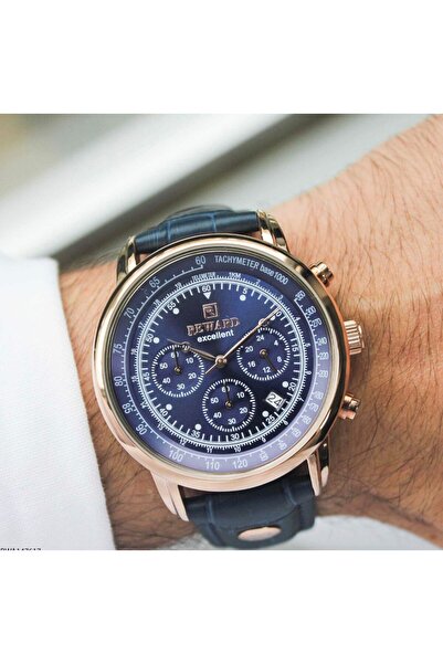 Reward Leather Strap Men's Wristwatch – 44 mm |   2 Years Warranty