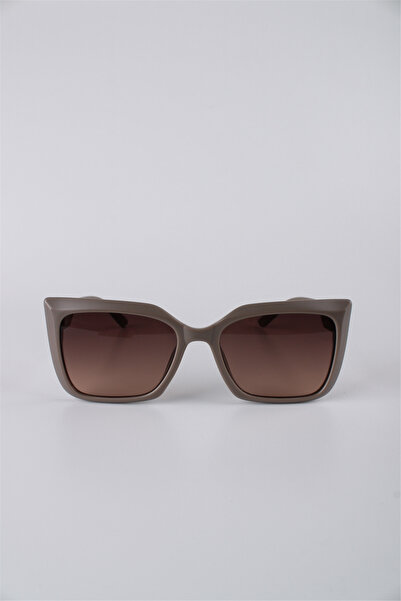 Silvio Monetti Women's Geometric Brown Framed Gradient Glass Sunglasses Gg25S...