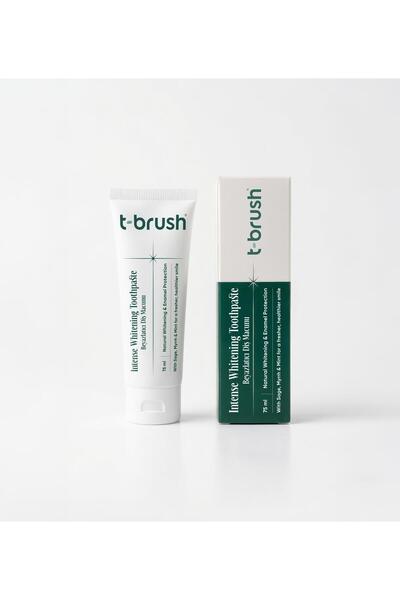 TBRUSH T-Brush Beyazlatıcı Diş Macunu 75ml – Günlük Ağız Bakımı ve Diş Beyazlatma Etkili ve Plak Karşıtı