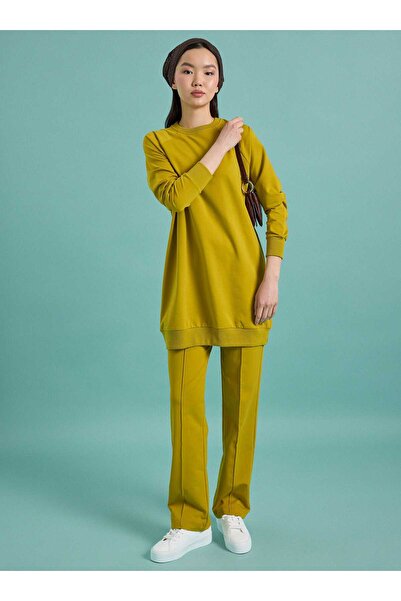 Benin Basic Two-Piece Tracksuit Set - Oil Green -