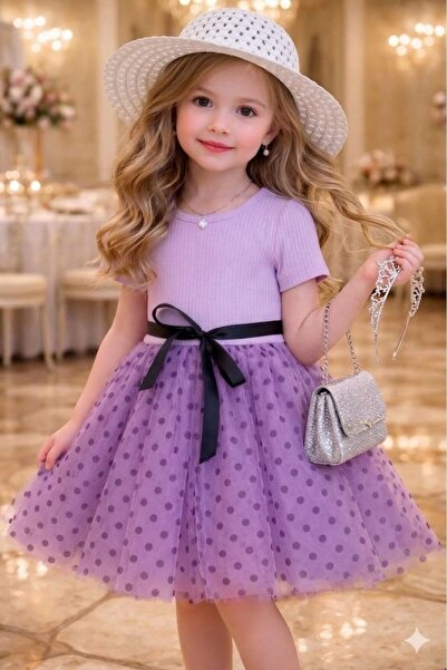 ÇOCUK GİYİM MERKEZİ Pointed Tutu Dress for Girls with Hat