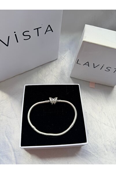 Lavista Silver Kelebek Gümüş Bileklik