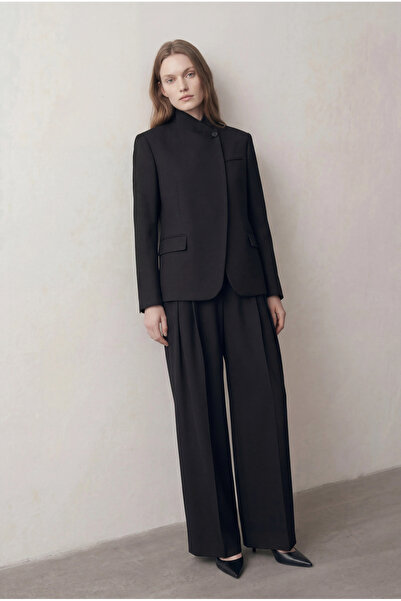 Mathilda Store Kadın Siyah Vatkalı Monica Blazer Ceket
