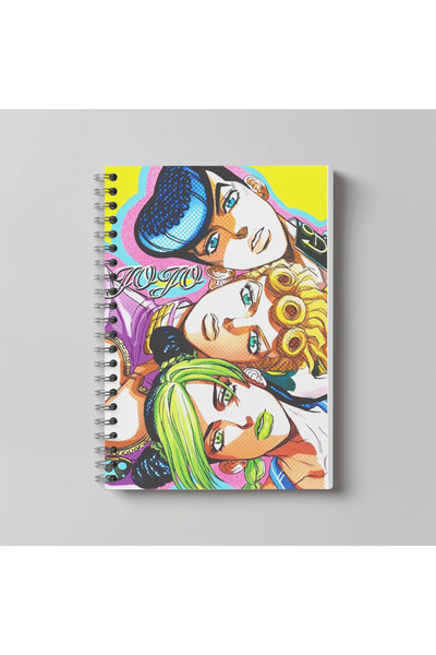 nihonwosekai دفتر ملاحظات JOJO JoJo's Bizarre Adventure Anime مقاس A4، 60 ورق...