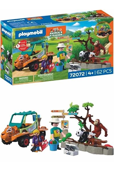 Playmobil Εργάτης ζωολογικού κήπου με όχημα (72072)