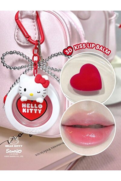 SHEGLAM Hello Kitty 3D Kiss Lip Balm Nemlendirici Dudak Balmı (Islak Bitişli ...