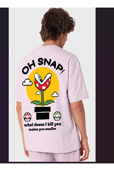 Ron8 Custom Printed Oversized Round Neck T-Shirt