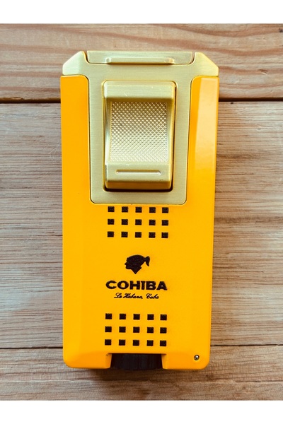 COHİBA İkonik Model 2 Pürmüz Puro Çakmağı Dahilş Delici Punch ve İğne Mevcutt...
