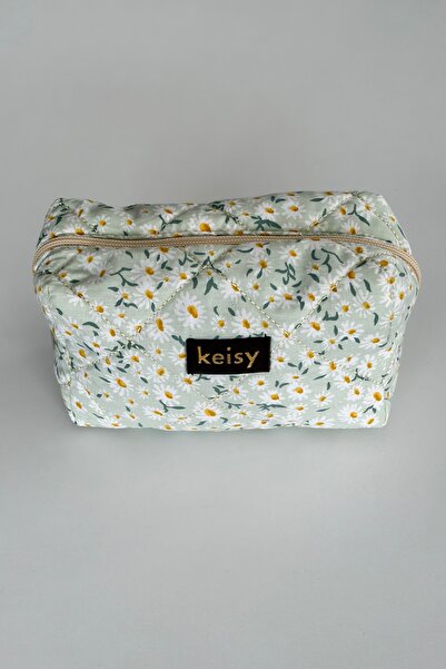 keisy Τσάντα μακιγιάζ με σχέδια και ανάγλυφη υφή