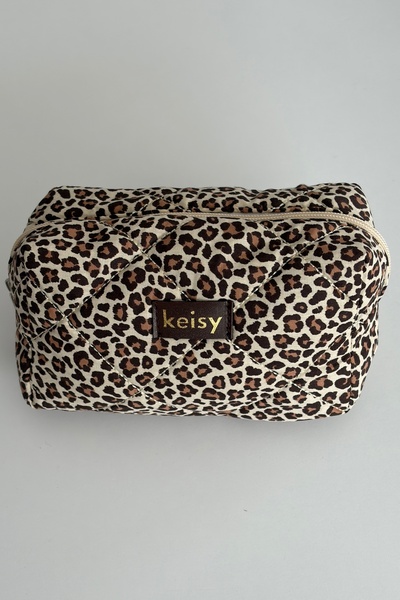 keisy Τσάντα μακιγιάζ με σχέδια και ανάγλυφη υφή