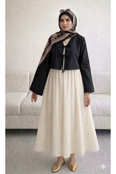 CNG MODA Πουκάμισο κιμονό με δεμένη φούστα πάνω του