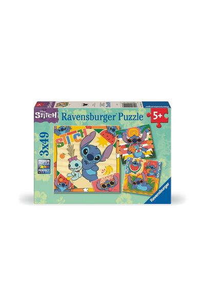 RAVENSBURGER Disney Puzzle Stitch Aloha 3x49pcs (12004114)