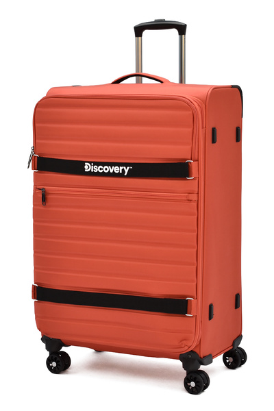 Discovery Büyük Boy Kumaş Valiz Körüklü Ultra Hafif Sessiz 8 Tekerlek Geniş H...