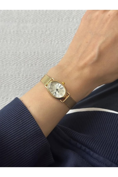 MERW Arry Model Gold Color Metal Cord Women's Wristwatch