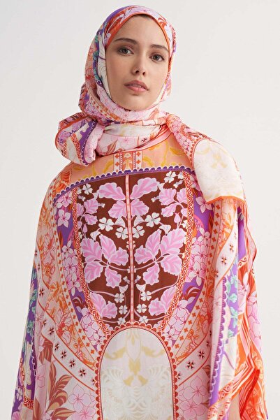 carell Patchwork Floş Şal Pembe
