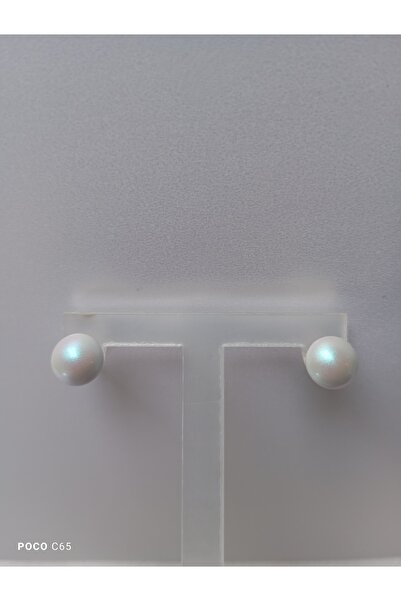 OEM Ασημένιο σετ σκουλαρικιών με μπλε και ροζ μαργαριτάρια Swarovski 10 χιλιο...