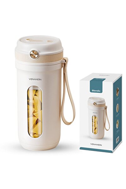 Venandin BLBDC-001 Taşınabilir Şarjlı Blender – USB Şarjlı, Kablosuz Smoothie...