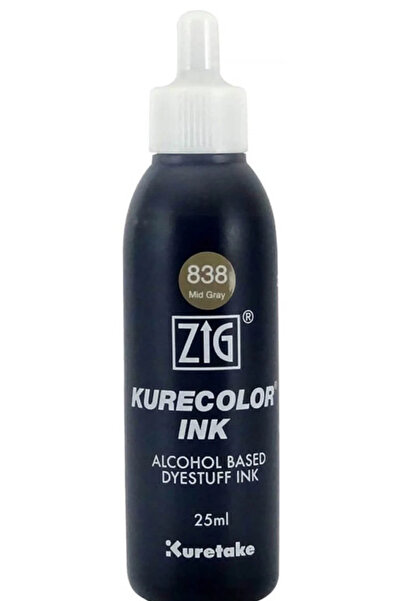 Zig Kurecolor Ink Alkol Bazlı Mürekkep (838) 839 MID GRAY